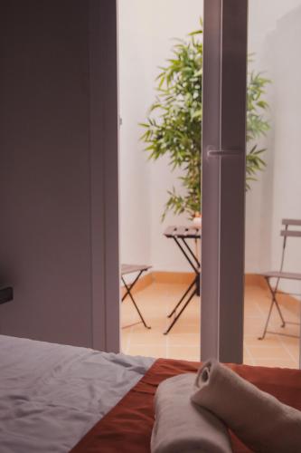 Habitación Doble con patio del hotel Nochela Sevilla. Foto 11