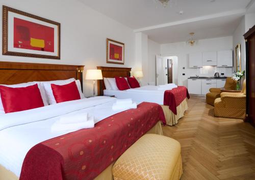 Habitación Cuádruple del hotel Leon D´oro