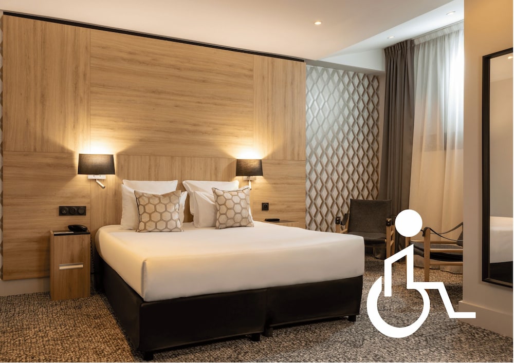 Habitación estándar doble, accesible en silla de ruedas del hotel Paris Bastille