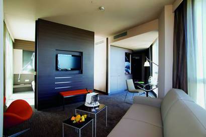 Suite 1 cama del hotel Novotel Barcelona City