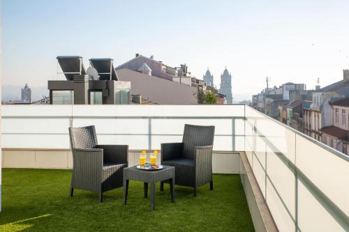 Habitación Doble con terraza del hotel Cristal Porto