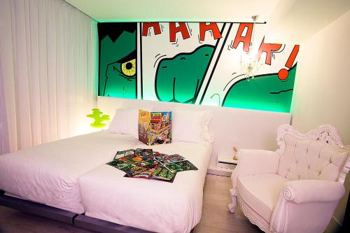 Habitación Doble - 1 o 2 camas del hotel Dormirdcine Cooltural Rooms