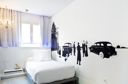 Habitación individual del hotel Dormirdcine Cooltural Rooms. Foto 1