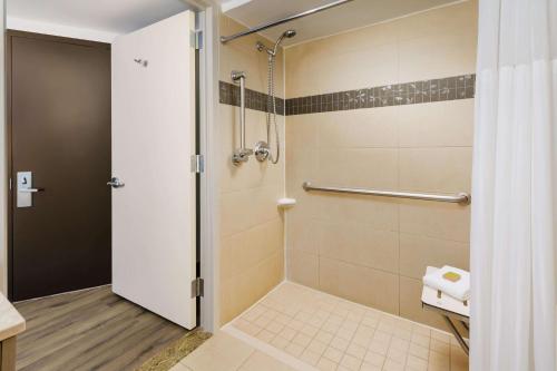 Habitación con ducha a ras de suelo - 1 cama grande - Adaptada para personas de movilidad reducida - No fumadores del hotel Doubletree By Hilton New York City - Chelsea. Foto 2