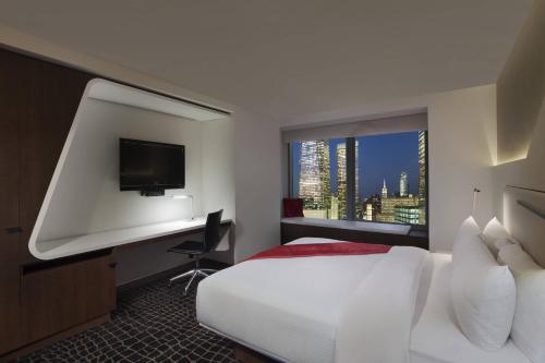 Habitación adaptada para personas con movilidad reducida, con ducha accesible en silla de ruedas - 1 cama extragrande - No fumadores del hotel The Washington