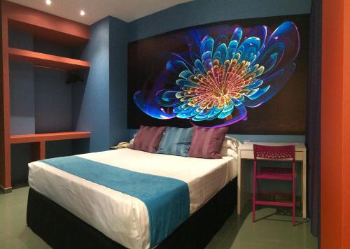 Habitación Doble del hotel Indiana. Foto 12