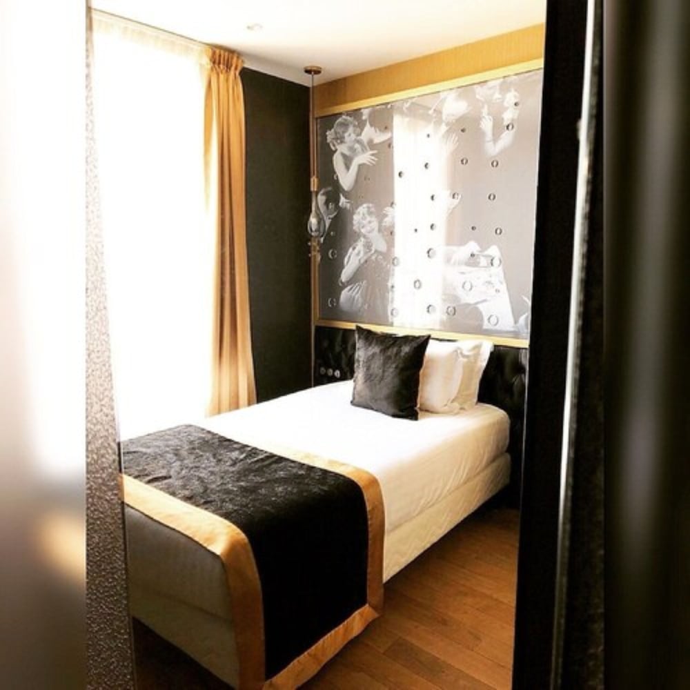 Habitación individual del hotel Les Bulles de Paris