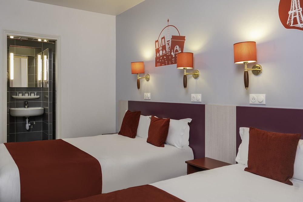 Habitación triple económica del hotel Grand De Turin