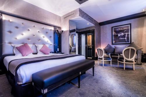 Suite Diamond - Cama extragrande del hotel Maison Albar Hotels Le Diamond. Foto 4