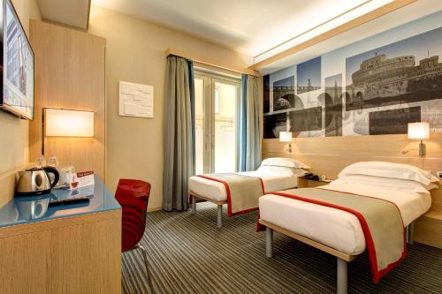 Habitación Doble - Planta baja del hotel iQ Hotel Roma. Foto 2
