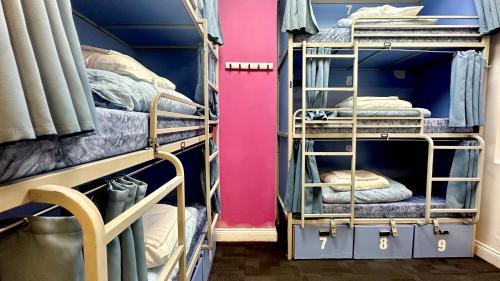 Cama individual en una Habitación Compartida Mixta de 9 camas del hotel Smart Russell Square. Foto 4