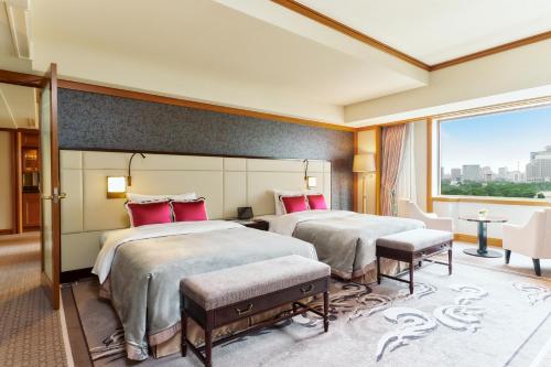 Suite Doble Esquinera con vistas al parque - 2 camas individuales del hotel Imperial , Tokyo. Foto 1