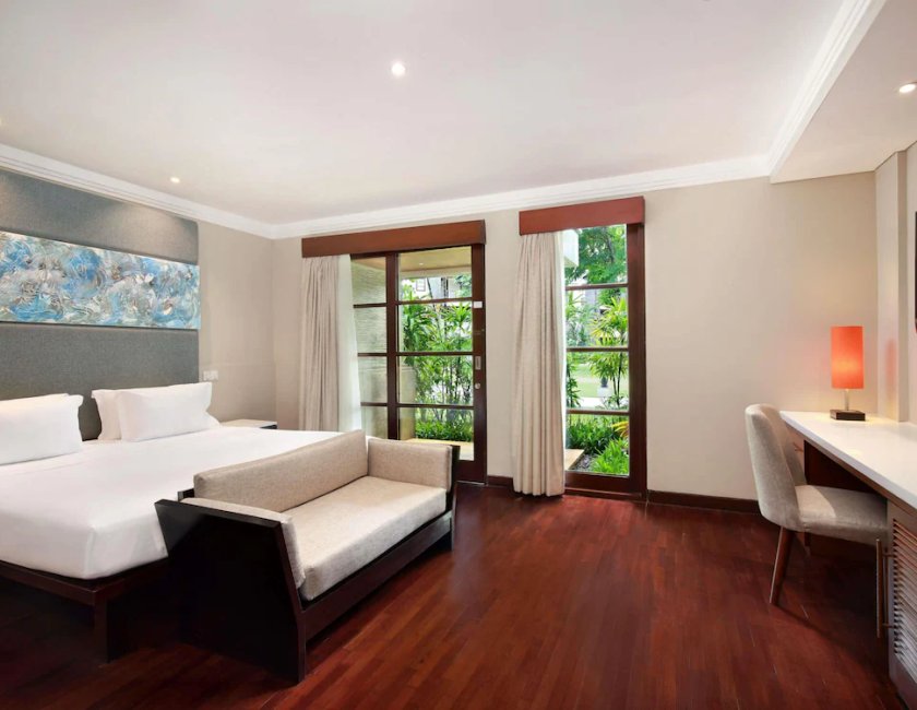 Suite Vista Jardín 3 habitaciones 2 Camas individuales 3 camas king kitchenette del hotel Novotel Bali Nusa Dua Hotel & Residence