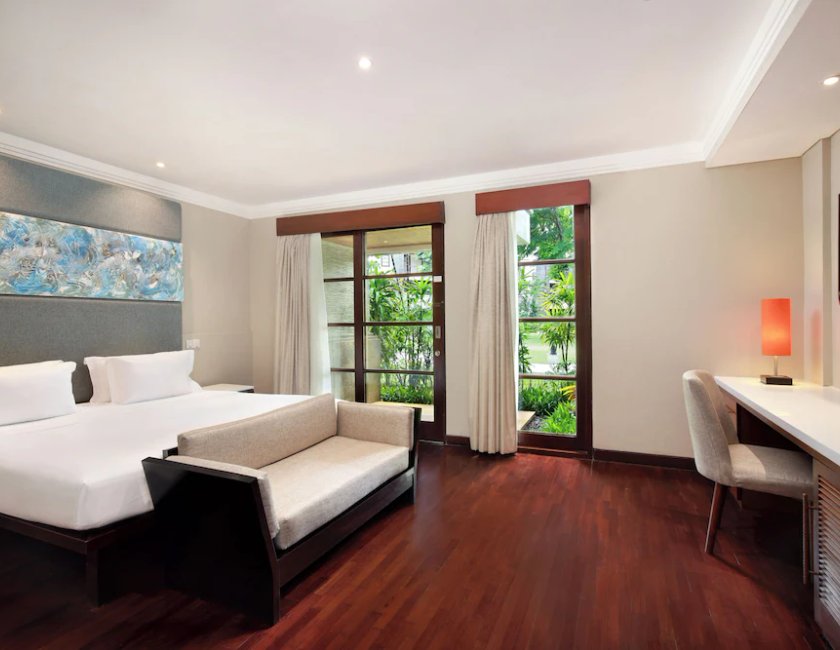 Suite Vista Jardín 3 habitaciones 2 Camas individuales 3 camas king kitchenette del hotel Novotel Bali Nusa Dua Hotel & Residence. Foto 4