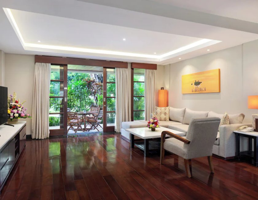 Suite Vista Jardín 3 habitaciones 2 Camas individuales 3 camas king kitchenette del hotel Novotel Bali Nusa Dua Hotel & Residence. Foto 11