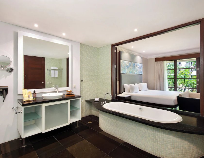 Suite Vista Jardín 3 habitaciones 2 Camas individuales 3 camas king kitchenette del hotel Novotel Bali Nusa Dua Hotel & Residence. Foto 14