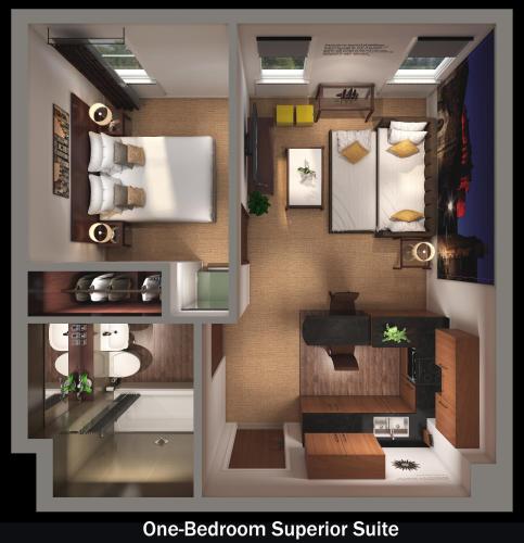Apartamento Superior de 1 dormitorio del hotel Stewart By Heeton Concept. Foto 4