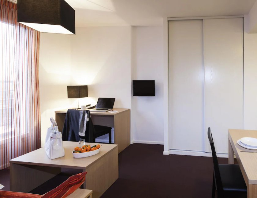Apartamento Con Cocina 1 habitación 2 Camas dobles del hotel Adagio Access Saint Louis Bâle. Foto 5