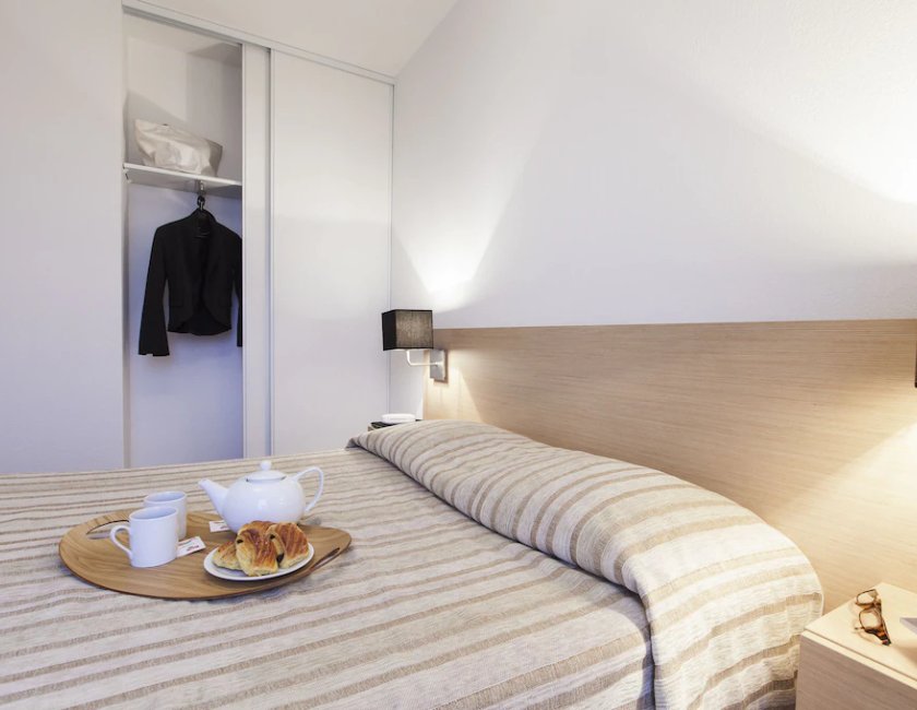 Estudio 1 Cama doble kitchenette del hotel Adagio Access Saint Louis Bâle. Foto 5