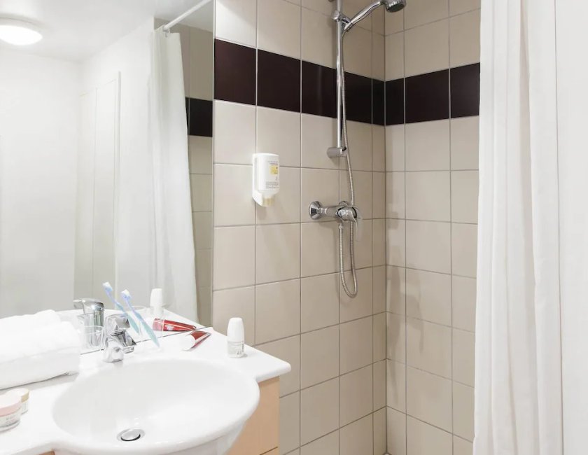 Estudio 1 Cama doble kitchenette del hotel Adagio Access Saint Louis Bâle. Foto 7
