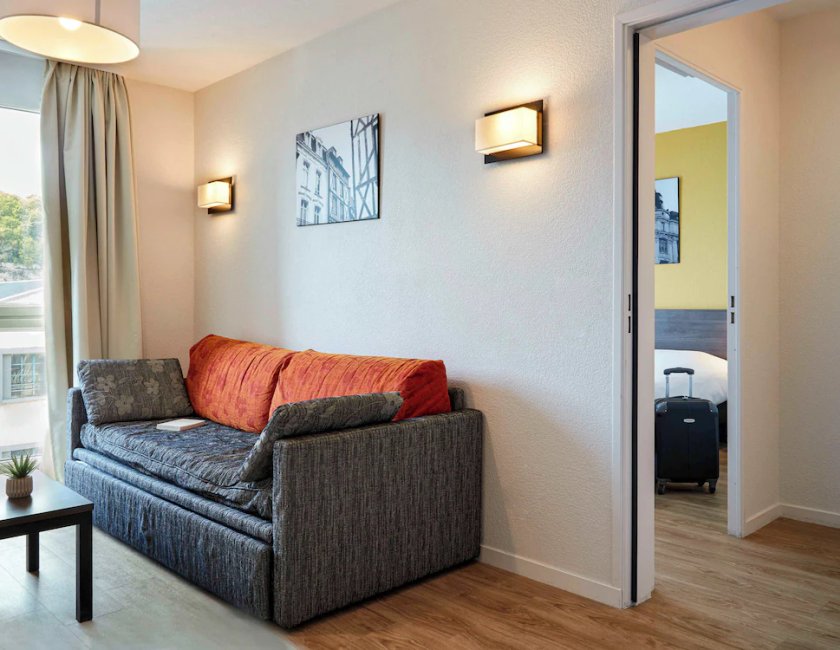 Apartamento Con Cocina 1 Cama queen 1 habitación del hotel Adagio Access Poitiers. Foto 4