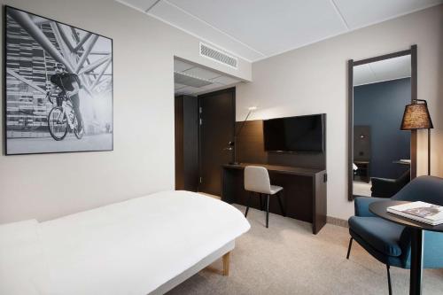Habitación Individual del hotel Park Inn By Radisson Oslo Airport West. Foto 2