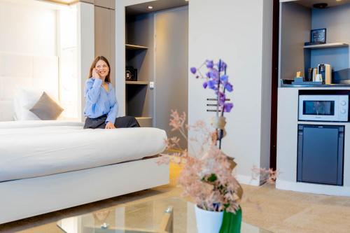 Suite Executive con sofá cama del hotel Novotel Suites Paris Montreuil Vincennes. Foto 9