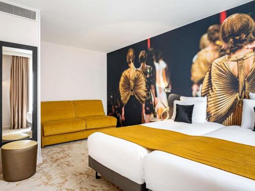 Habitación Clásica - 3 camas individuales del hotel Mercure Paris Place D'Italie