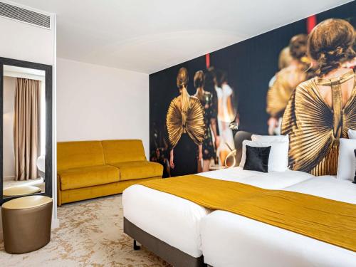 Habitación Clásica - 3 camas individuales del hotel Mercure Paris Place D'Italie