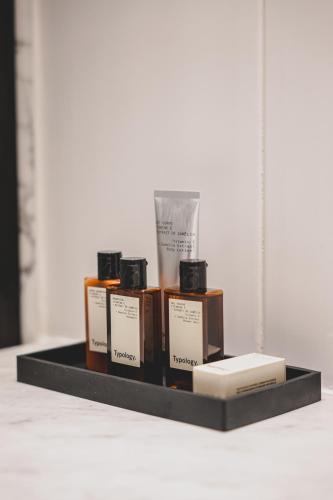 Habitación Doble Deluxe con balcón del hotel Le Vignon