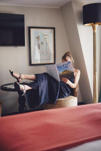 Habitación Doble Deluxe con balcón del hotel Le Vignon. Foto 9