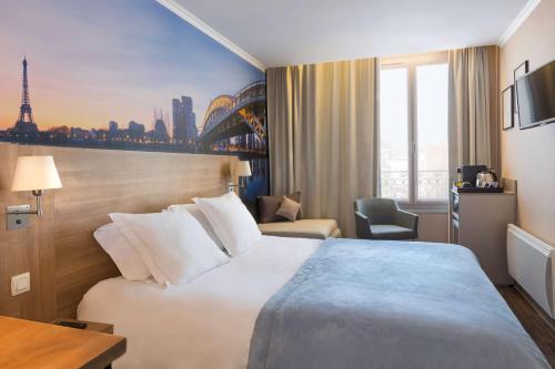 Habitación Doble Confort con cama grande - Para no fumadores del hotel Best Western Rives De Paris La Defense. Foto 3