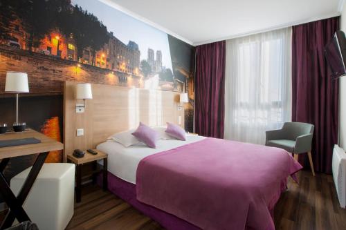 Habitación Doble Confort con cama grande - Para no fumadores del hotel Best Western Rives De Paris La Defense. Foto 8
