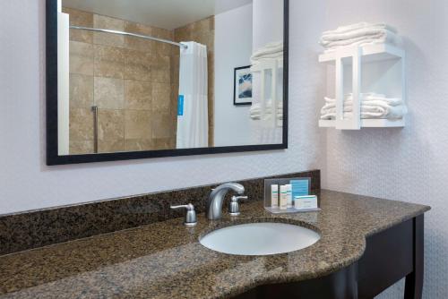 Suite Con Cocina 1 Cama king 1 habitación con salón del hotel Hampton Inn and Suites Buffalo downtown. Foto 4