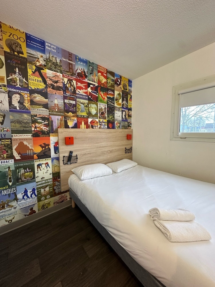 Habitación, 1 cama doble, accesible para personas con discapacidad, baño privado del hotel F1 Strasbourg Sud La Vigie