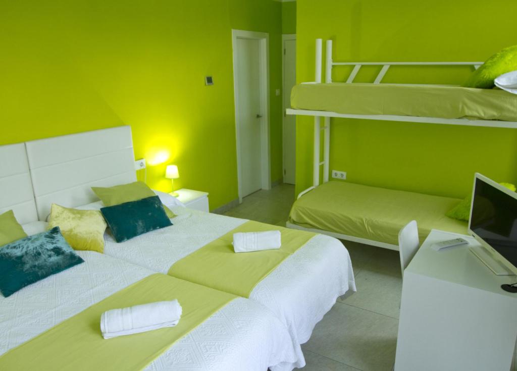 Habitación cuádruple del hotel Nest Style Granada