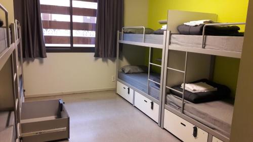 Cama individual en dormitorio mixto compartido del hotel Barcelona Pere Tarrés Youth. Foto 3