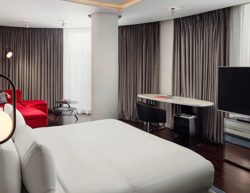 Suite Deluxe, 1 cama de matrimonio grande, en esquina (Corner) del hotel W London. Foto 2