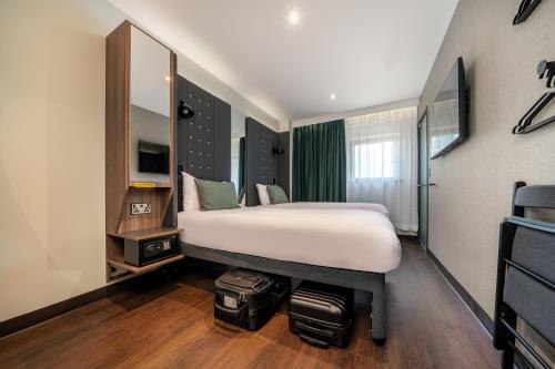 Habitación Doble con 2 camas, acogedora y con vistas del hotel Point A Hotel King Cross - St Pancras