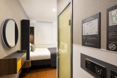 Habitación Doble acogedora sin ventanas del hotel Point A Hotel King Cross - St Pancras. Foto 1