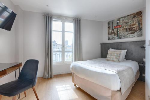 Habitación Individual del hotel De France Invalides. Foto 3