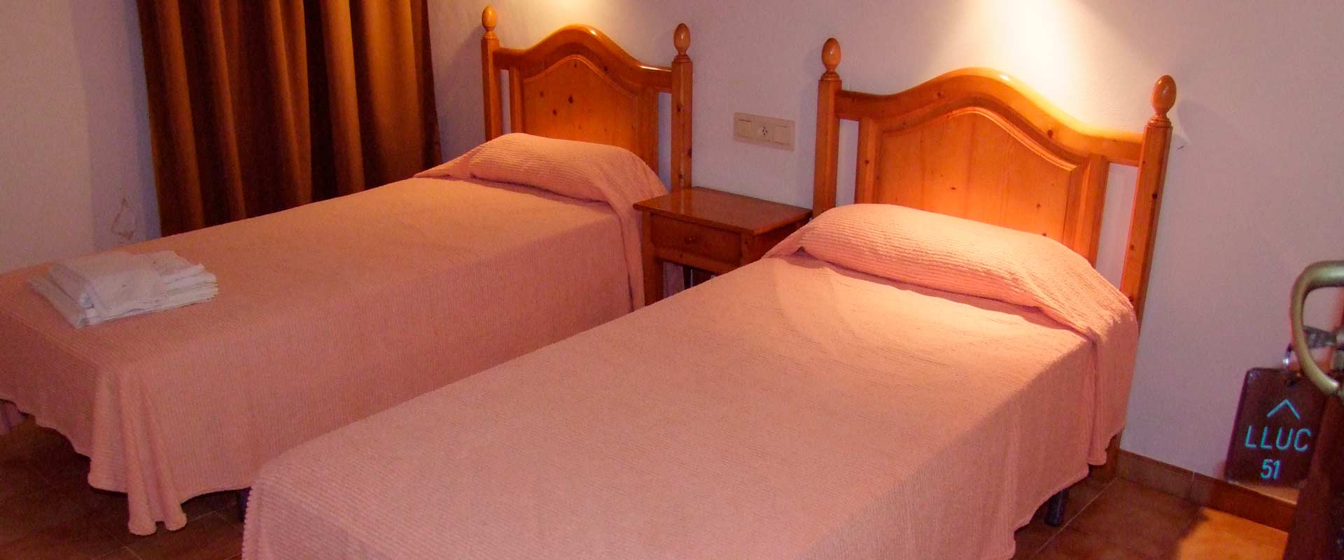 Habitación doble del hotel Hospedería Santuari de Lluc