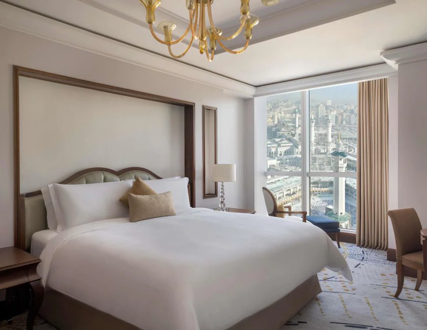 Suite 1 habitación Con Vistas 1 Cama doble del hotel Raffles Makkah Palace