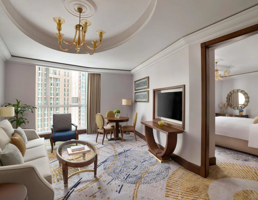 Suite Lujo 1 habitación Con Vistas 1 Cama doble del hotel Raffles Makkah Palace. Foto 1