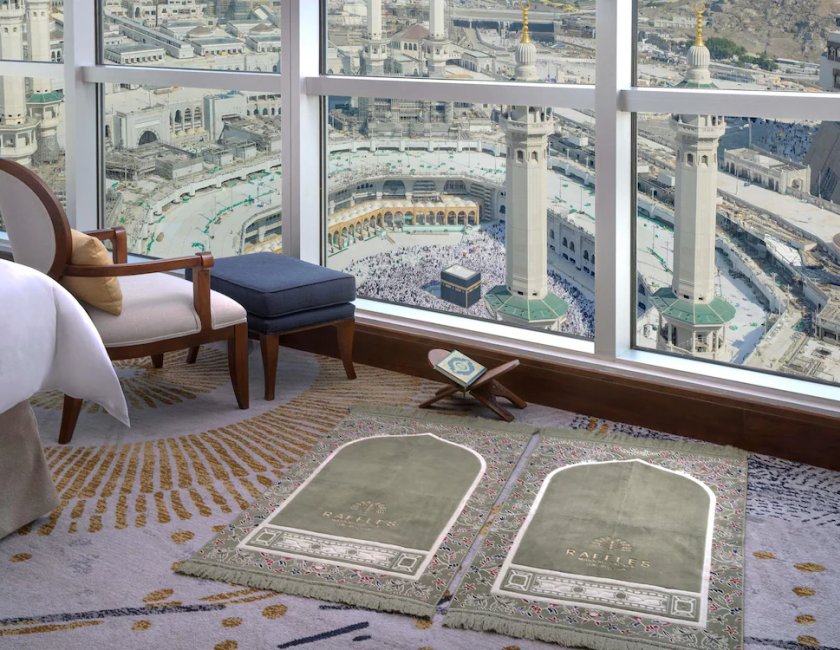 Suite Lujo 1 habitación Vista Panorámica Con Vistas 1 Cama doble del hotel Raffles Makkah Palace. Foto 2