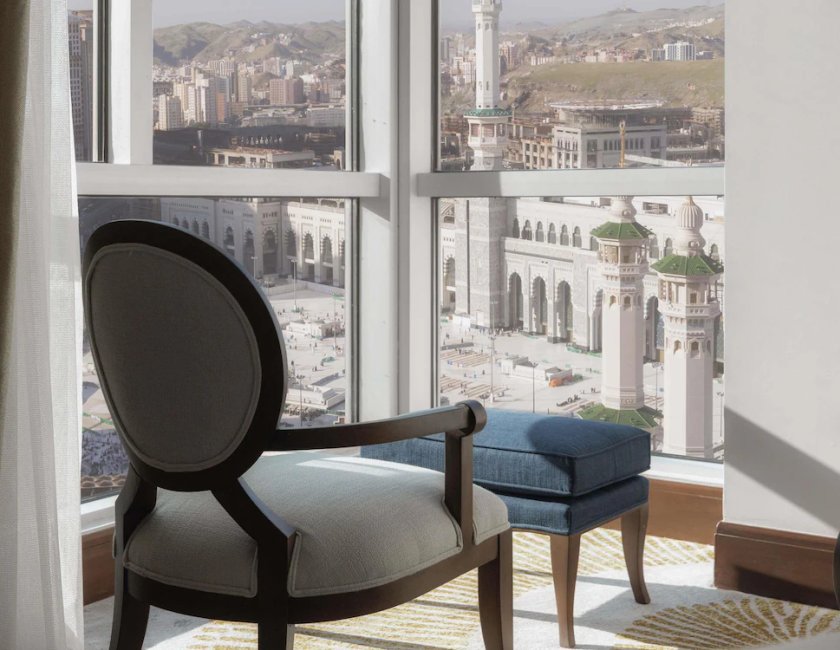 Suite Lujo 1 habitación Con Vistas 1 Cama doble Normal del hotel Raffles Makkah Palace. Foto 2