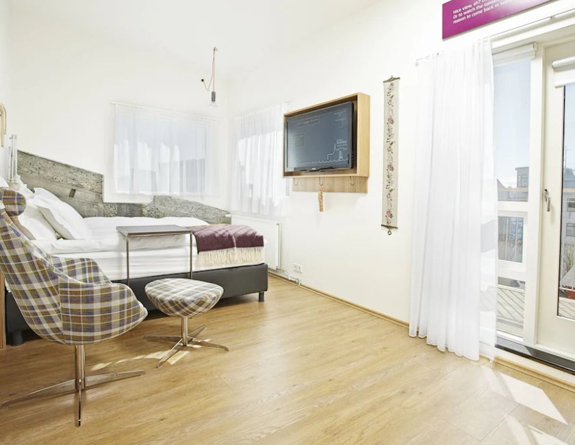 Habitación doble, balcón del hotel Reykjavik Marina - Berjaya Iceland Hotels. Foto 1