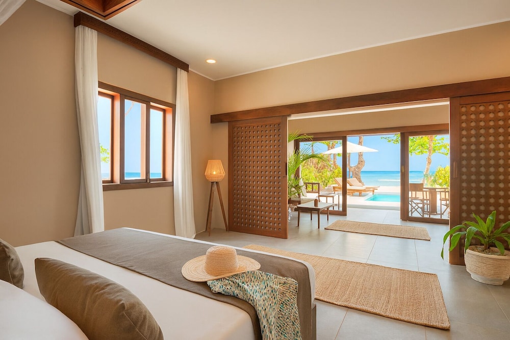 Suite frente a la playa con piscina del hotel Diamonds Mapenzi Beach