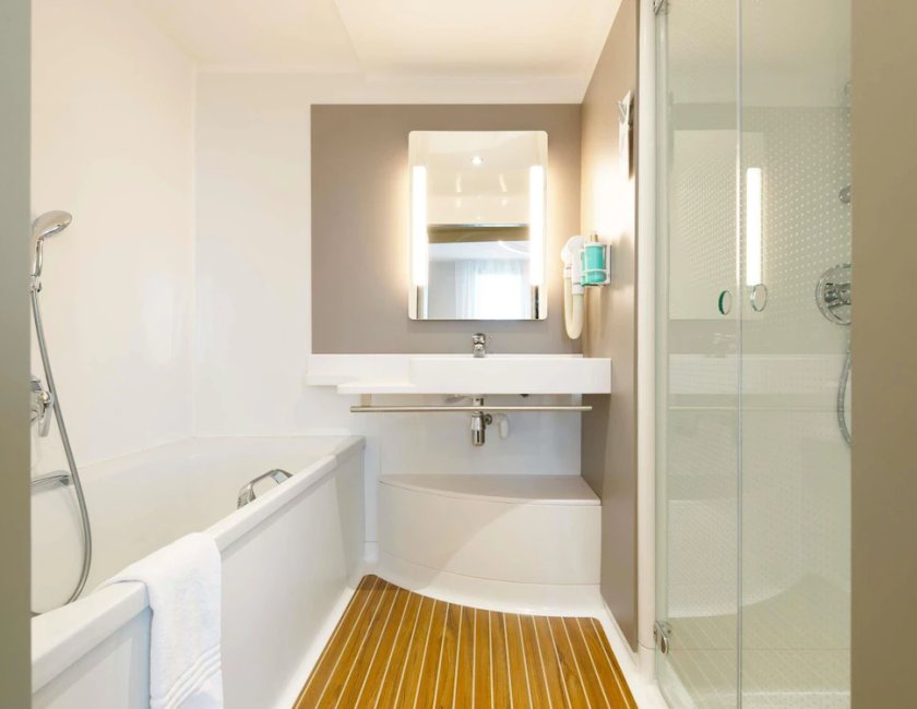 Suite 1 Cama king Business Sofá Cama incluido kitchenette del hotel Novotel Suites Nancy Centre. Foto 2