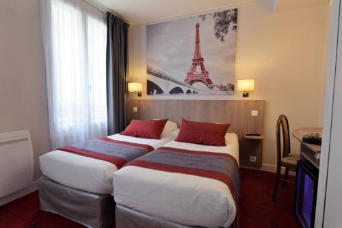 Habitación Doble - 2 camas del hotel Saphir Grenelle. Foto 3